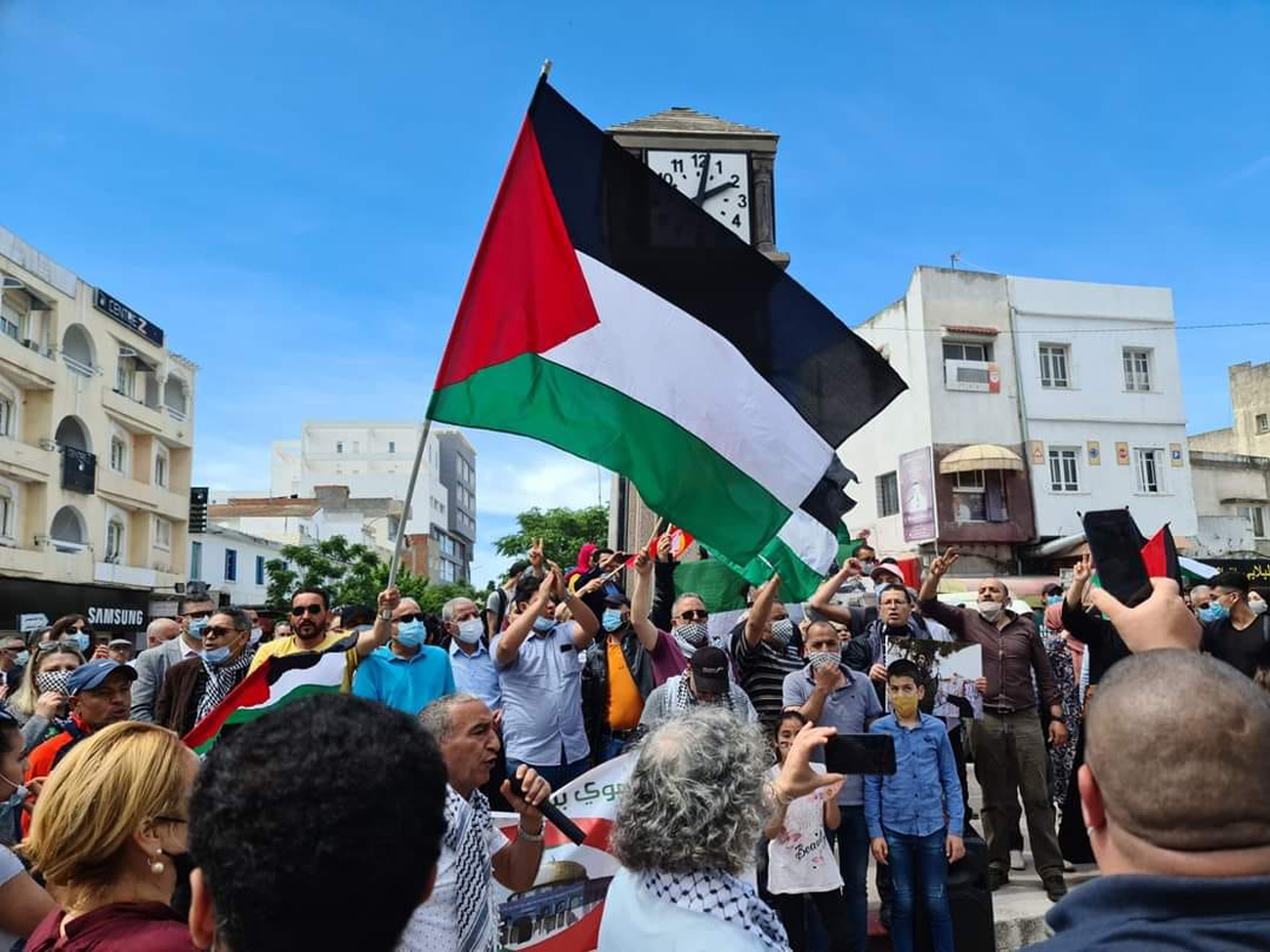 بنزرت.. مسيرة مساندة للشعب الفلسطيني