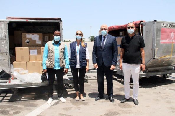 وصول شحنة من المعدات الطبية من ألمانيا وجمهورية كوريا لدعم جهود تونس في مجابهة جائحة كوفيد..