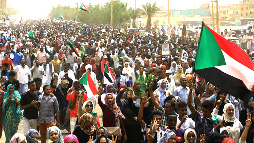 السودانيون في "مليونية 21 أكتوبر"