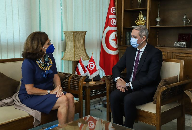 وزير السياحة يلتقي سفيرة النمسا بتونس 