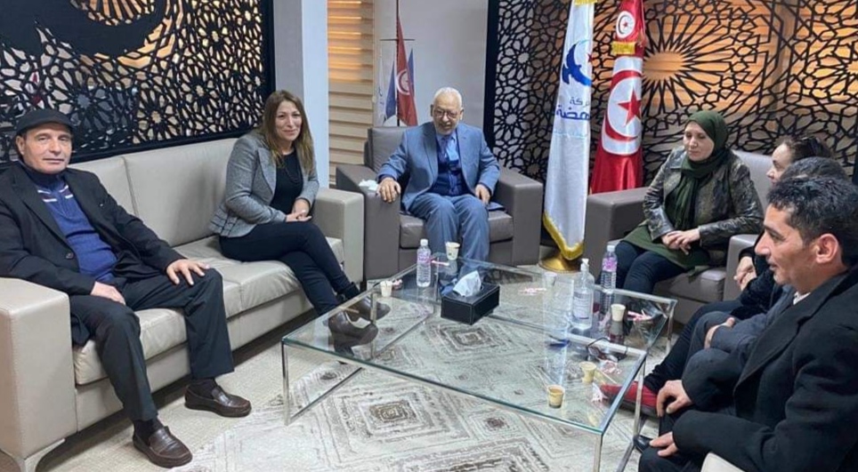 الغنوشي يلتقي وفدا من التحالف المدني الوطني