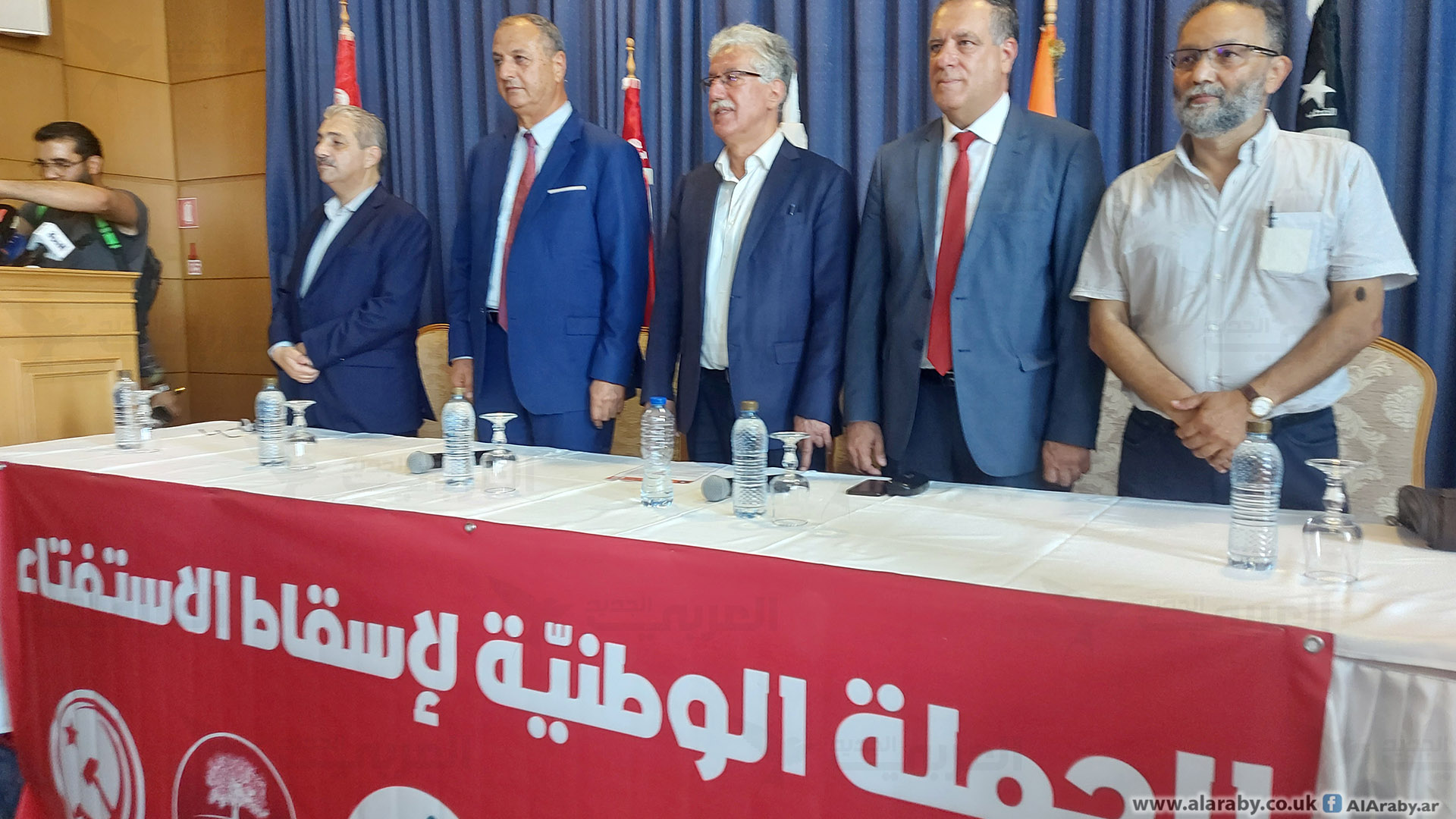 أحزاب الحملة الوطنية لاسقاط الاستفتاء  تندد بكلمة سعيد وصمت هيئة الانتخابات...