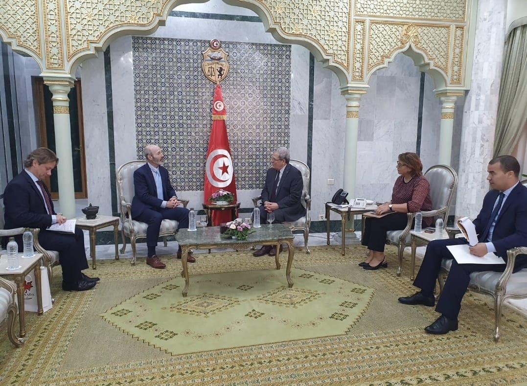 الجرندي يستقبل سفير كندا بتونس بمناسبة انتهاء مهامّه ببلادنا  