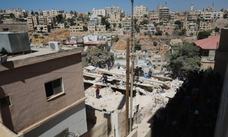 ارتفاع حصيلة انهيار مبنى في عَمان إلى 14 قتيلًا بعد انتشال آخر جثة