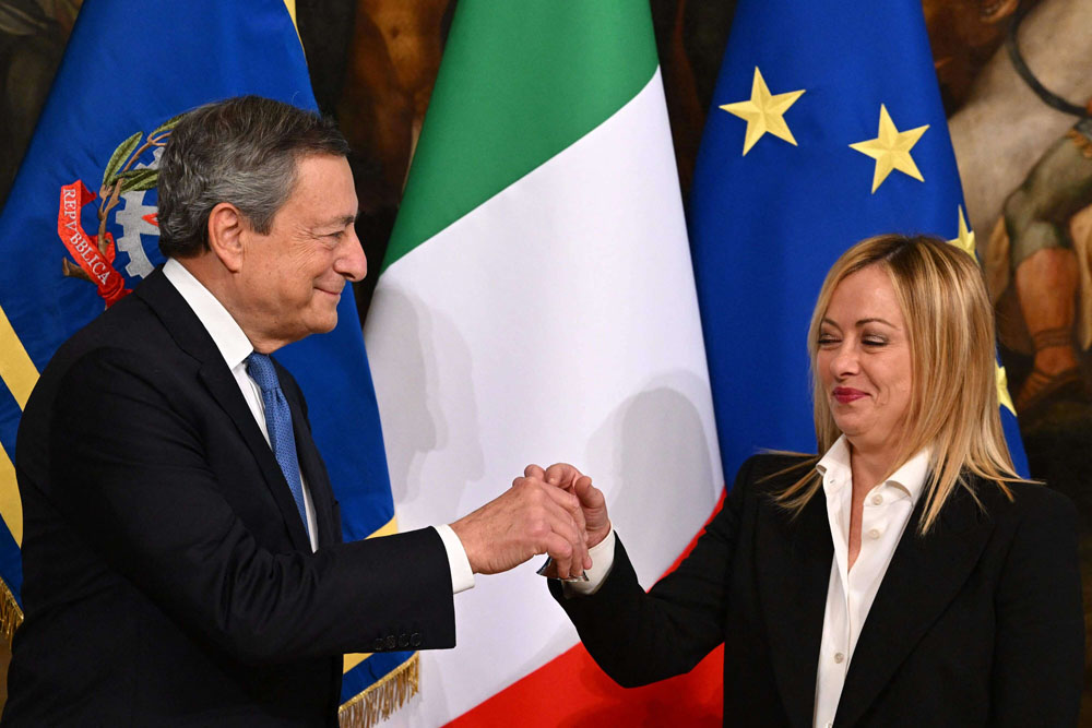 جورجيا ميلوني تتسلّم رسميًا مهام رئاسة وزراء ايطاليا