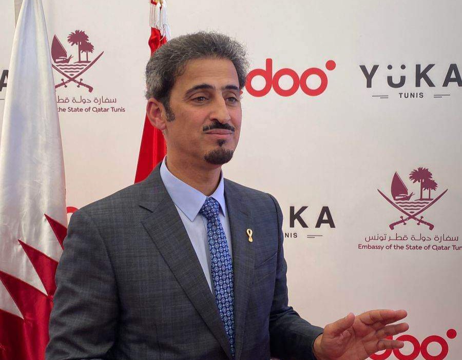 سفارة قطر وأوريدو يفتتحان فضاء Qatar22 fanzone  بقمرت 