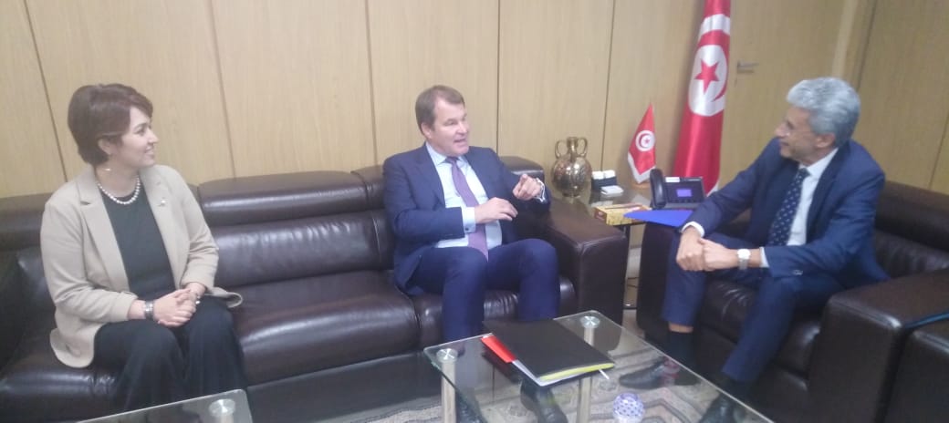  تعزيز التعاون بين تونس و البنك الأوروبي لإعادة الإعمار والتنمية ، محور لقاء وزير الإقتصاد بالنائب الأول لرئيس البنك