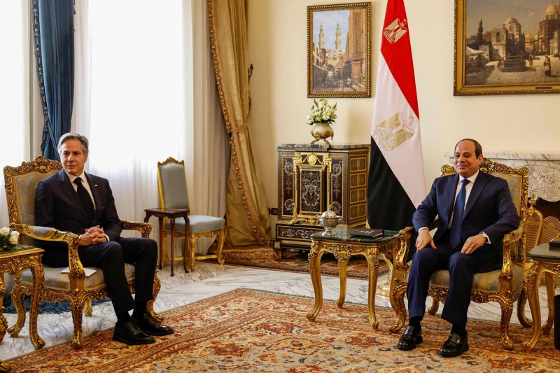 مصر.. قضايا المنطقة تتصدر مباحثات بلينكن والسيسي