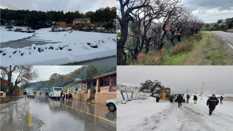   "ريبورتاجات الصباح":  مناطق منسية رغم ثرواتها وجمال طبيعتها .. الثلوج تُعيد الحياة إلى "عين دراهم" و"عين سلطان" ..
