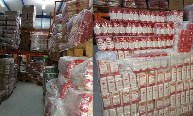 ضبط 5.6 طن من الفارينة المدعمة بمخزن في العالية