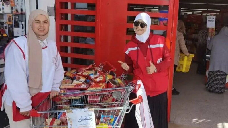 طبربة.. الهلال الأحمر التونسي يطلق حملة " قفة رمضان 2023" 