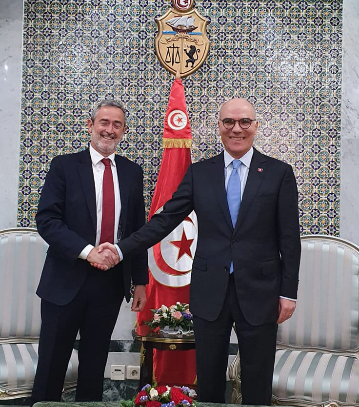وزير الخارجية يستقبل سفير إسبانيا بتونس