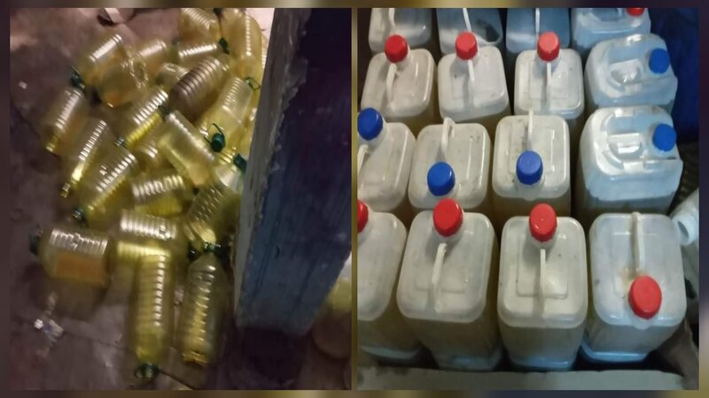 منزل تميم.. إيقافات اثر مداهمة مستودع يُستغل في تجميع الزيت النباتي المدعم ومزجه بزيت الزيتون منزل تميم.. إيقافات اثر مداهمة مستودع يُستغل في تجميع الزيت النباتي المدعم ومزجه بزيت الزيتون