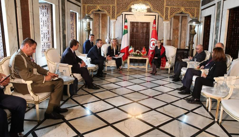 عدد من الملفات ذات الاهتمام المشترك محور لقاء بودن  برئيسة مجلس الوزراء الإيطالية
