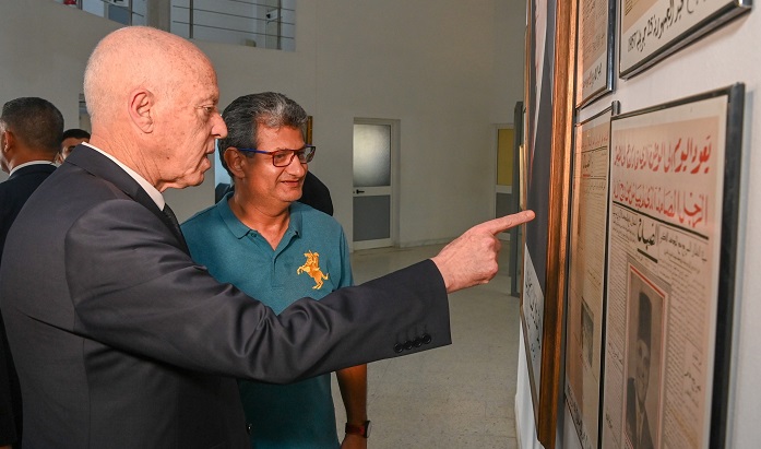 فيديو/زيارة رئيس الجمهورية قيس سعيد  إلى دار الصباح