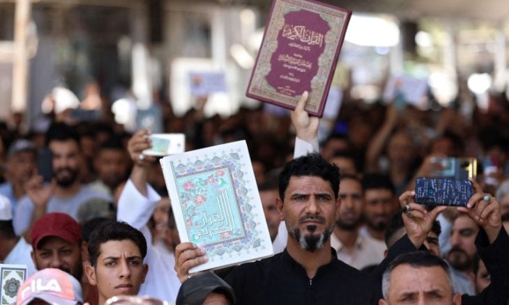   العراق.. مظاهرات شعبية ضد حرق نسخة من القرآن في السويد