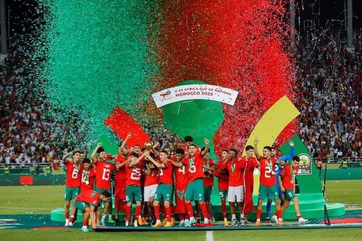 المنتخب المغربي يتوّج بـ"كان" أقل من  23 عاما