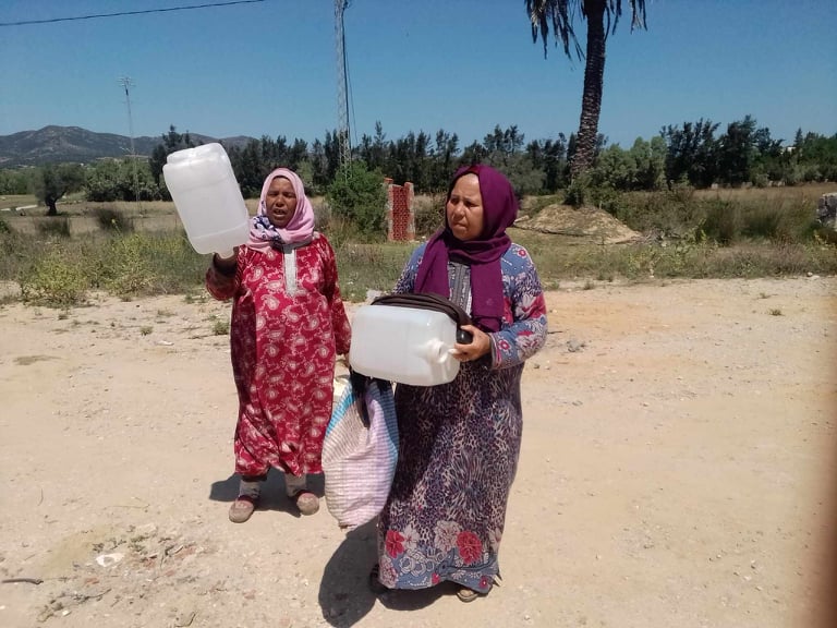 قرمبالية: أهالي جبل الطريف يغلقون البئر المزودة لهم  بالماء 