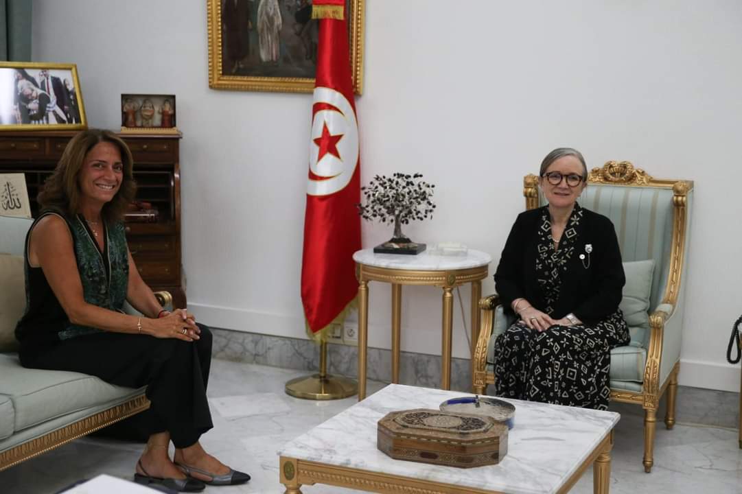  بودن تتحادث مع مديرة مكتب منظمة العمل الدولية لبلدان المغرب العربي 