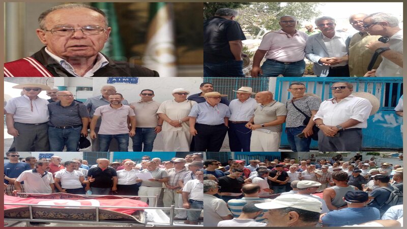 بنزرت .. تشيع رمز النضال الوطني والحقوقي عم علي بن سالم  إلى مثواه الأخير بمقبرة العين 