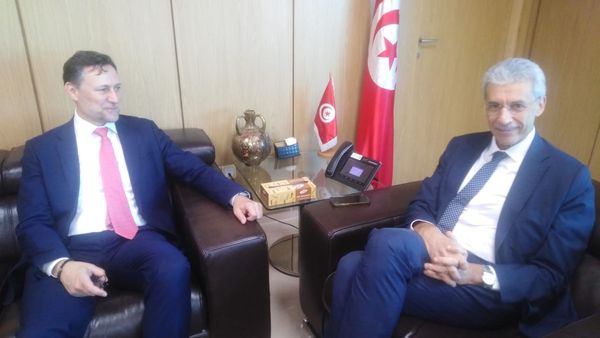 تعزيز التعاون الثنائي محور لقاء  وزير الإقتصاد والمنسق المقيم للأمم المتحدة بتونس