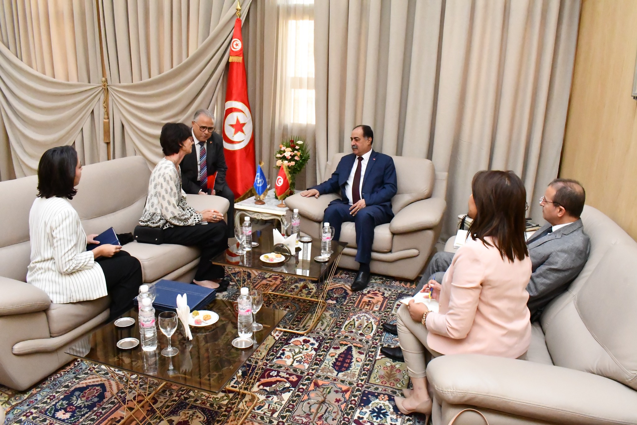 وزير الداخلية يستقبل رئيسة مكتب المفوضية السامية للأمم المتحدة لشؤون اللاجئين