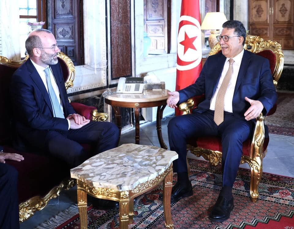 بودربالة يستقبل رئيس مجموعة الحزب الشعبي الأوروبي بالبرلمان الأوروبي