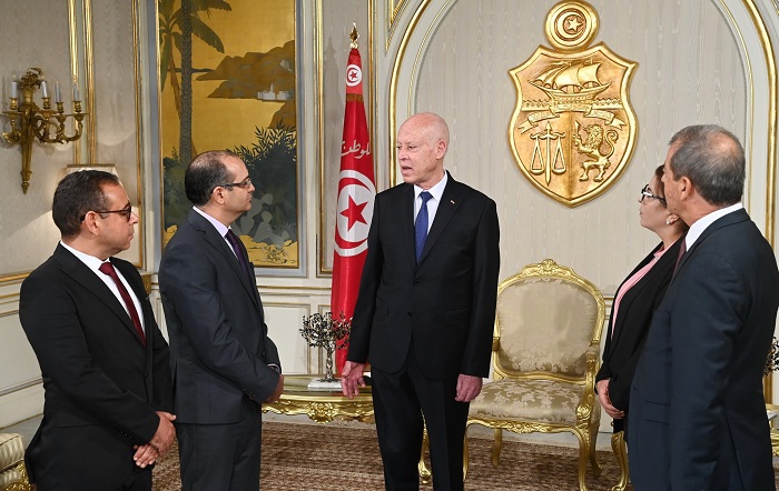 صور/رئيس الجمهورية قيس سعيد  يشرف  موكب أداء اليمين للأعضاء الجدد للهيئة العليا المستقلة للانتخابات