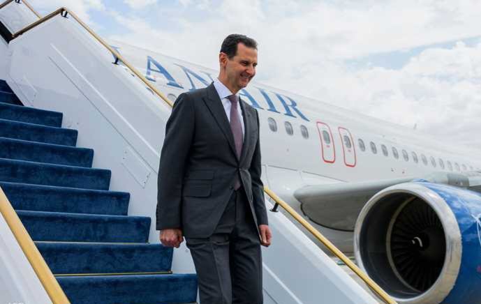 الرئيس السوري بشار الأسد يصل إلى الصين...
