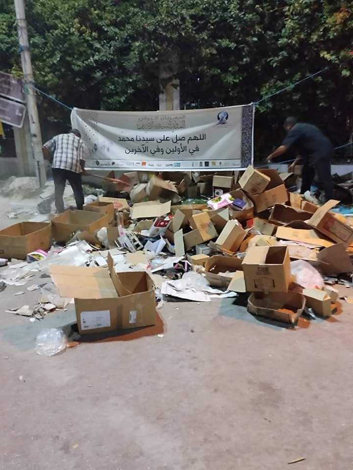  بعد احتفالات المولد النبوي في القيروان.. رفع كميات هائلة من الاوساخ