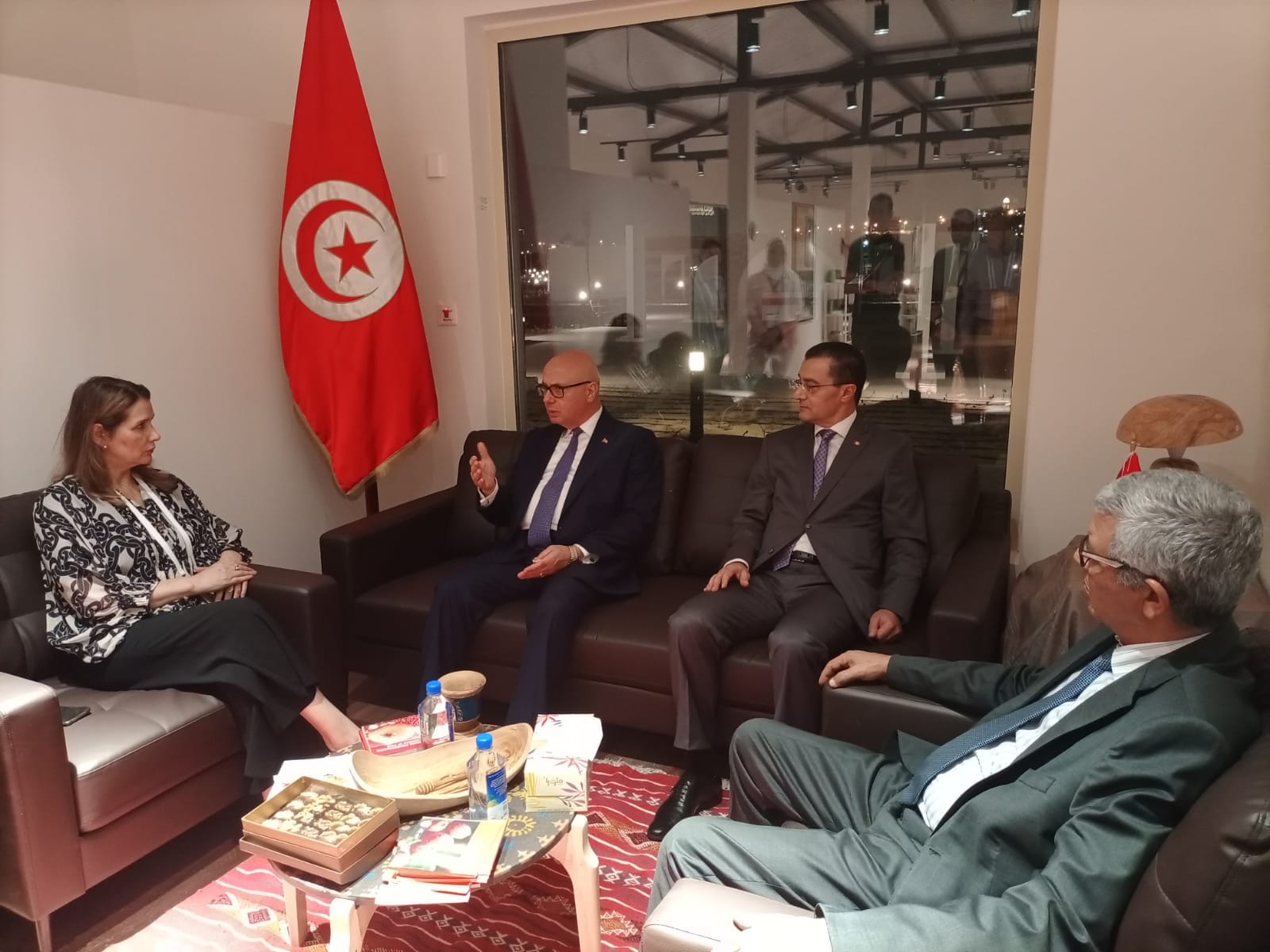 وزير الفلاحة يزور الجناح التّونسي بمعرض إكسبو 2023 بقطر