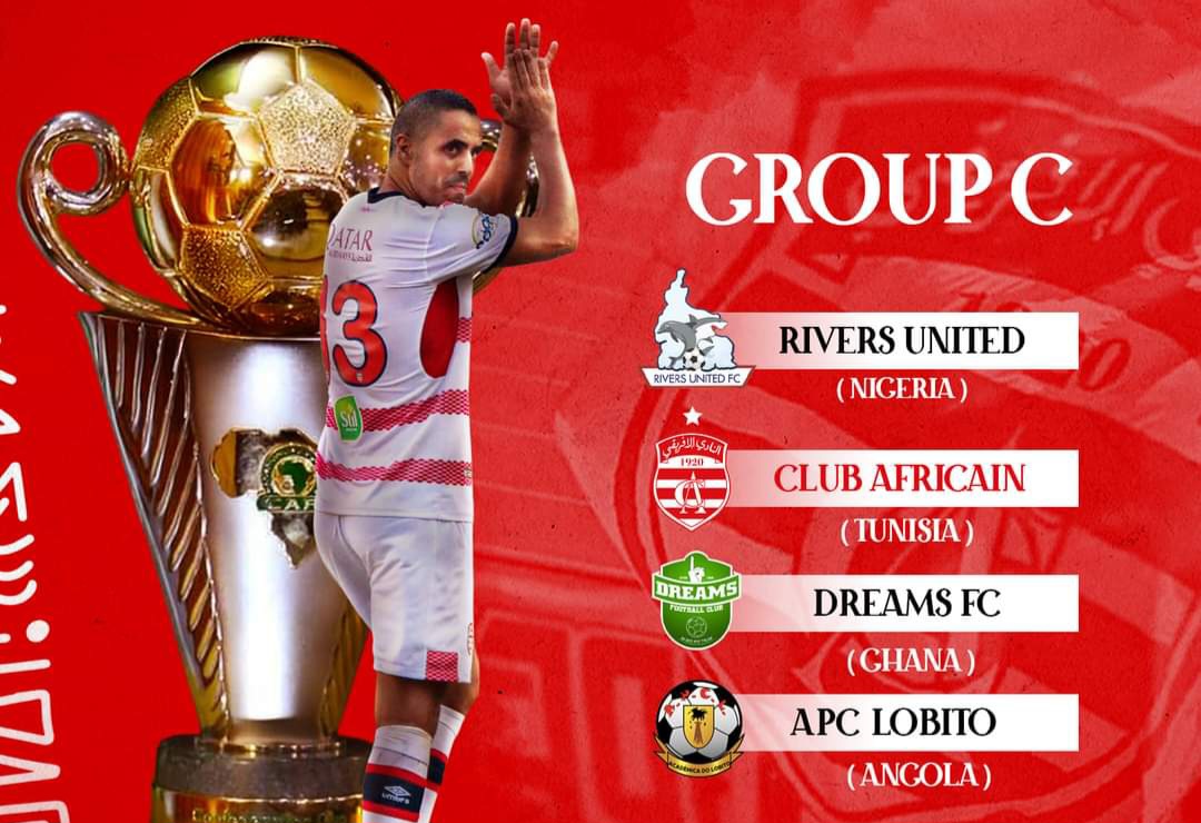 كأس الإتحاد الإفريقي: برنامج النادي الافريقي في دور المجموعات 