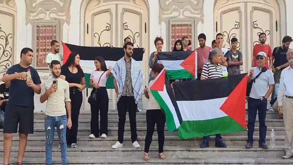  لادانة الاعتداء الاسرائيلي والاشادة بالمقاومة الفلسطينية.. وقفة عشية اليوم أمام المسرح البلدي بالعاصمة