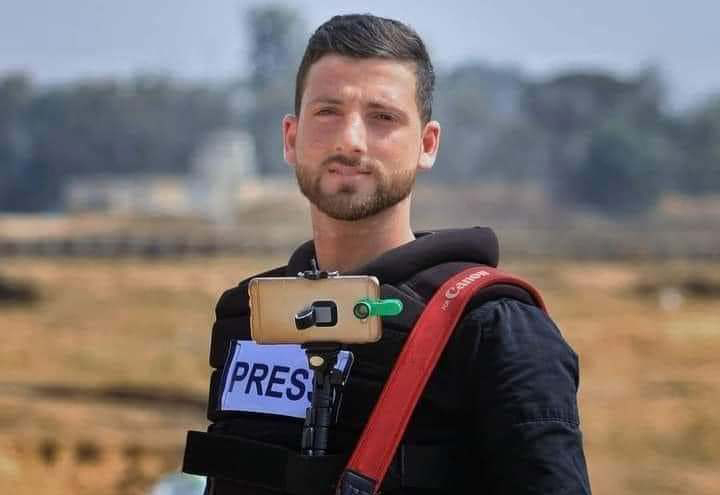 استشهاد الصحفي الفلسطيني محمد الصالحي في غزة