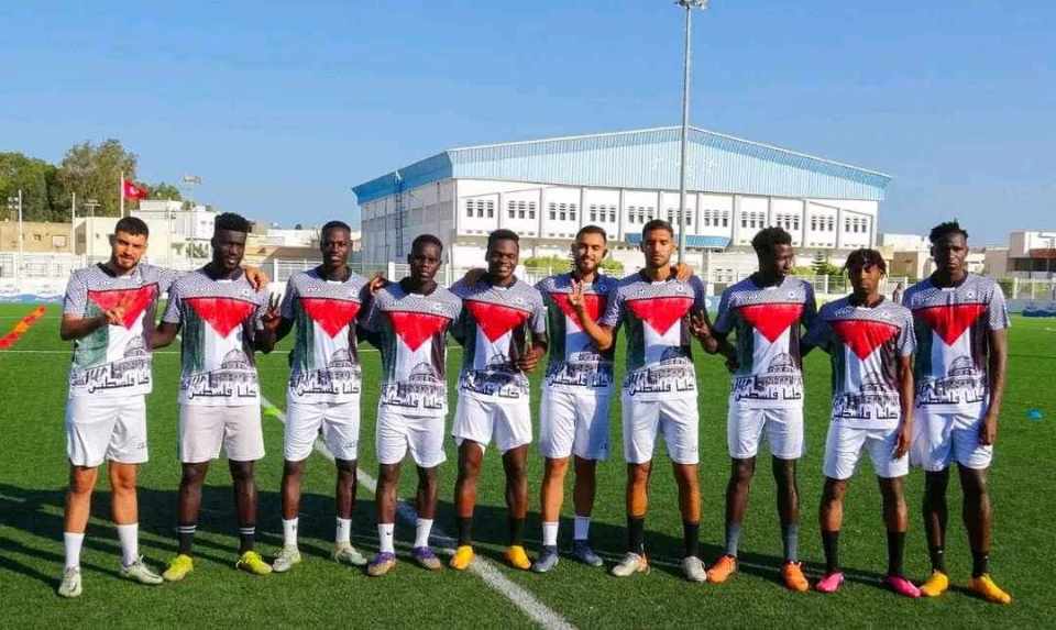 مستقبل سليمان يقدم منتدبيه الجدد بالوان علم فلسطين