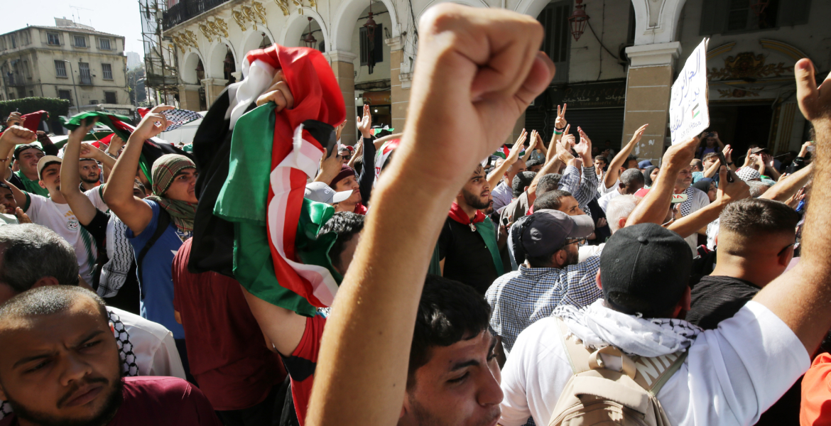 مسيرات حاشدة في الجزائر تنديدا بالعدوان على غزة