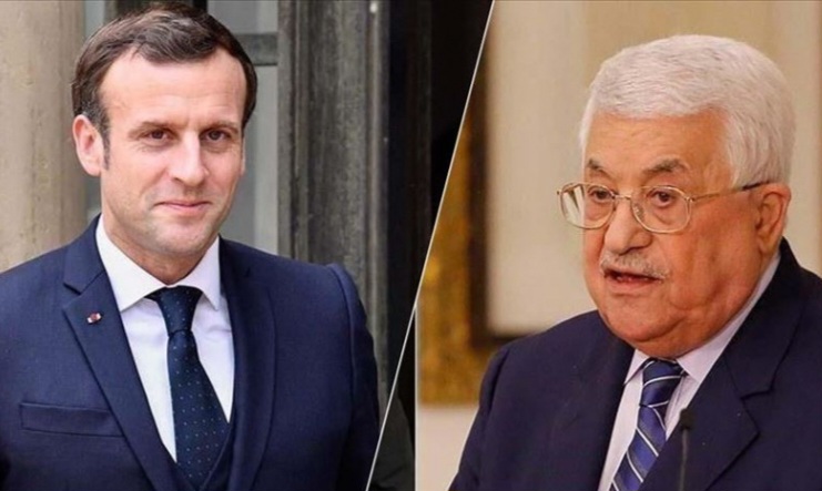 الرئيس الفلسطيني يتلقى اتصالا هاتفيا من ايمانويل ماكرون