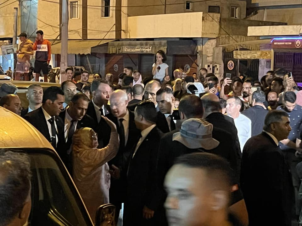 قيس سعيد في  المنيهلة