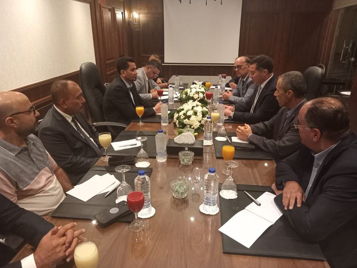 جلسة عمل بين وزير النقل ونظيره العراقي 