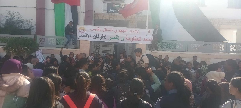 فيديو/ قابس: مسيرة تضامنية مع الشعب الف.لسطيني