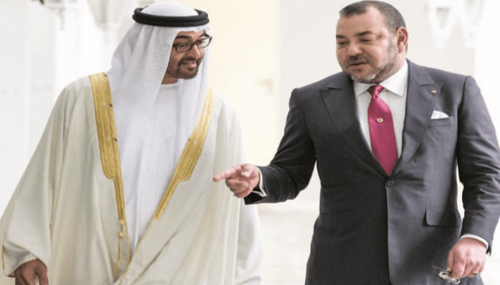  21 طلقة ترحيب.. بن زايد يستقبل محمد السادس في أبو ظبي   