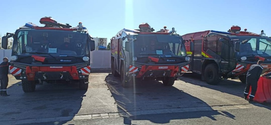 وزارة النقل: توزيع 8 شاحنات انقاذ واطفاء حرائق على أربعة مطارات دولية