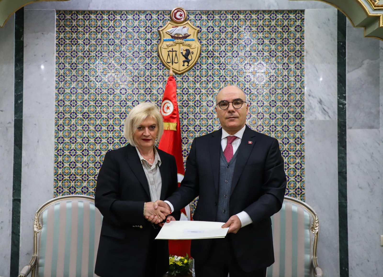 وزير الخارجية يتسلم أوراق اعتماد السفيرة الجديدة لصربيا بتونس