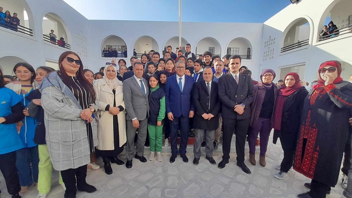 صور/وزير التربية يدشن المدرسة الاعدادية النموذجية بجربة حومة السوق 