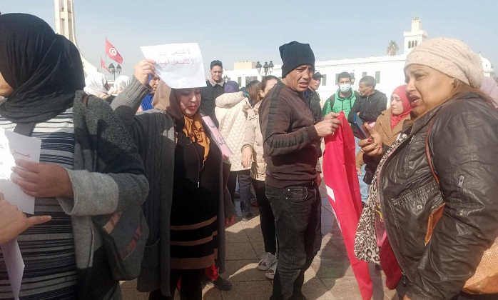 صور/ الناطق باسم أعوان اعتمادات المفوضة لوزارة الداخلية لـ"الصباح نيوز": سنواصل تحركاتنا ونرفض  تشغيلنا الهش 