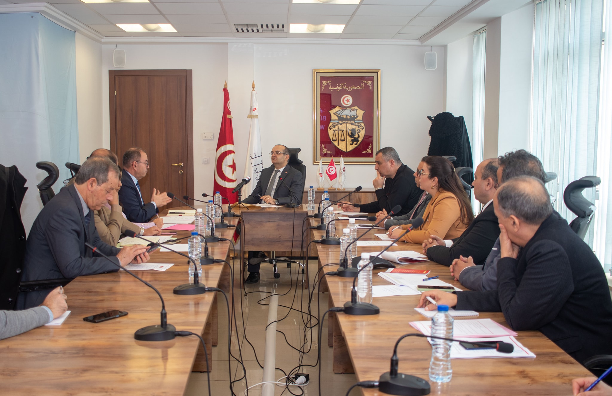   جلسة عمل بين أعضاء هيئة الانتخابات ووفد وزارة الخارجية