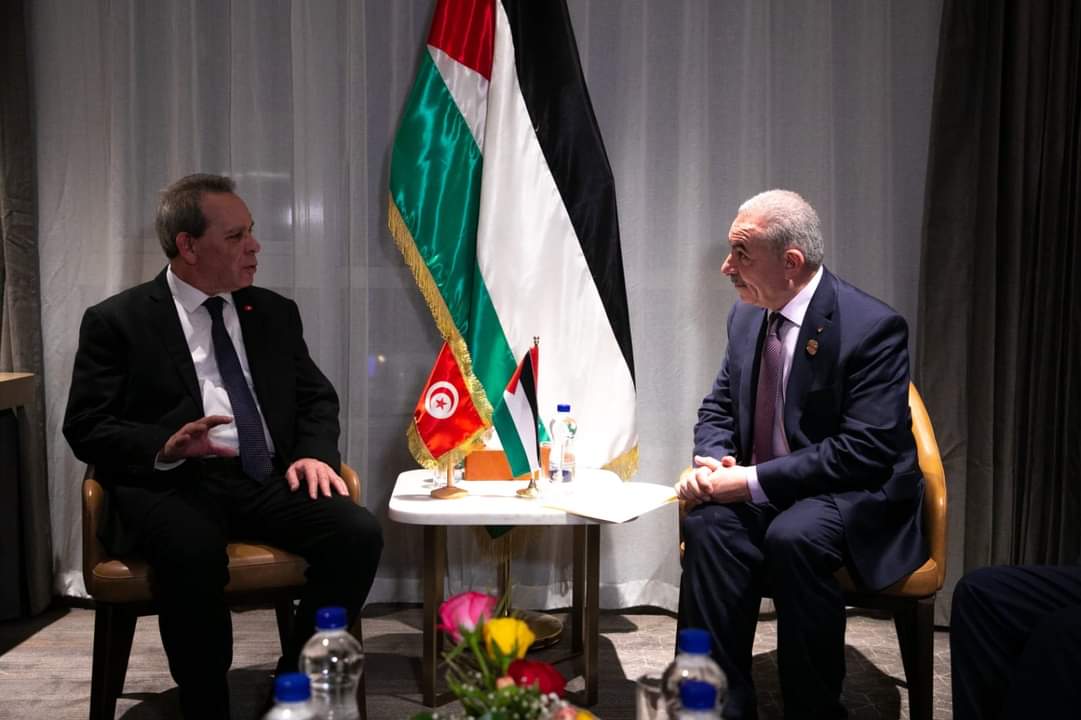  رئيس الحكومة يلتقي رئيس الوزراء الفلسطيني 