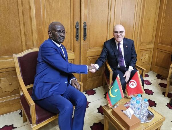 وزير الخارجية يلتقي نظيره الموريتاني