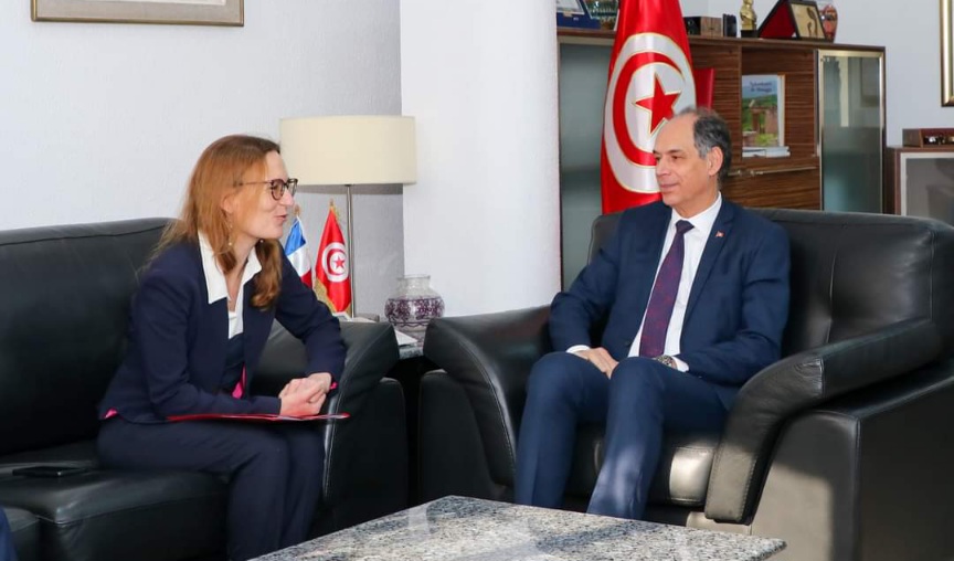 وزير التعليم العالي يلتقي  سفيرة  فرنسا بتونس