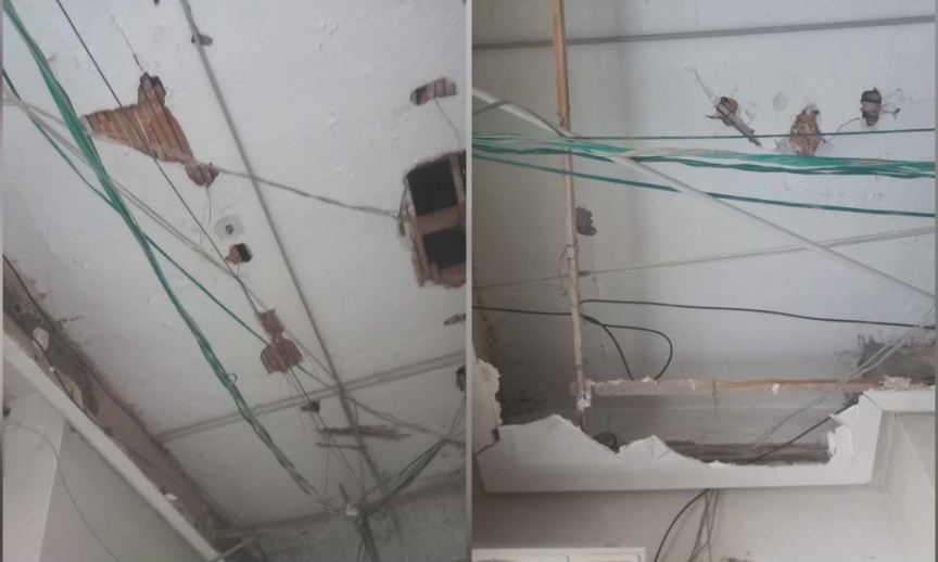 قفصة .. انهيار جزء من السقف المستعار بمستشفى قفصة دون حصول اضرار بشرية قفصة .. انهيار جزء من السقف المستعار بمستشفى قفصة دون حصول اضرار بشرية